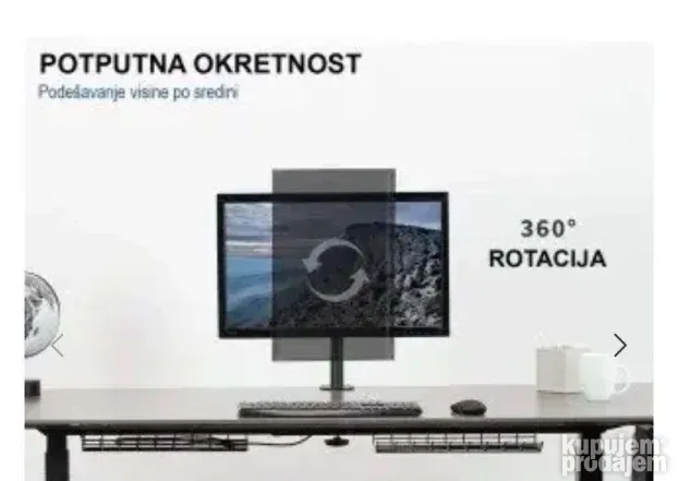 Podesivi stoni drzac za jedan monitor