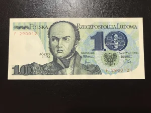 Poljska 10 zlota.1982.Unc.