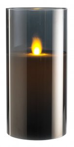 LED Sveca u Staklenoj Casi sa Tajmerom NOVA Veca AKCIJA