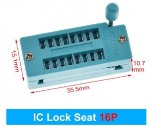 IC ZIF podnozje 16Pin 2.54 MM lock