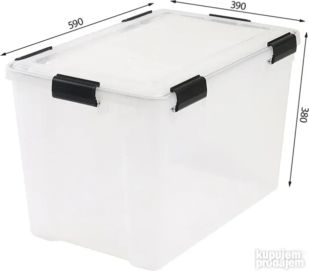 Iris Ohyama set od 2 kutije za odl. sa poklopcem, 70 L E019