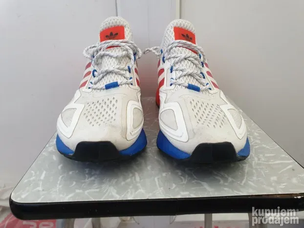Adidas ZX 2K Boost White Solar Red Blue original patika
