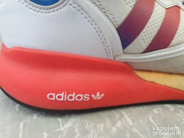 Adidas ZX 2K Boost White Solar Red Blue original patika