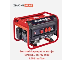 Iznajmi benzinski agregat za struju EINHELL TC-PG 2500