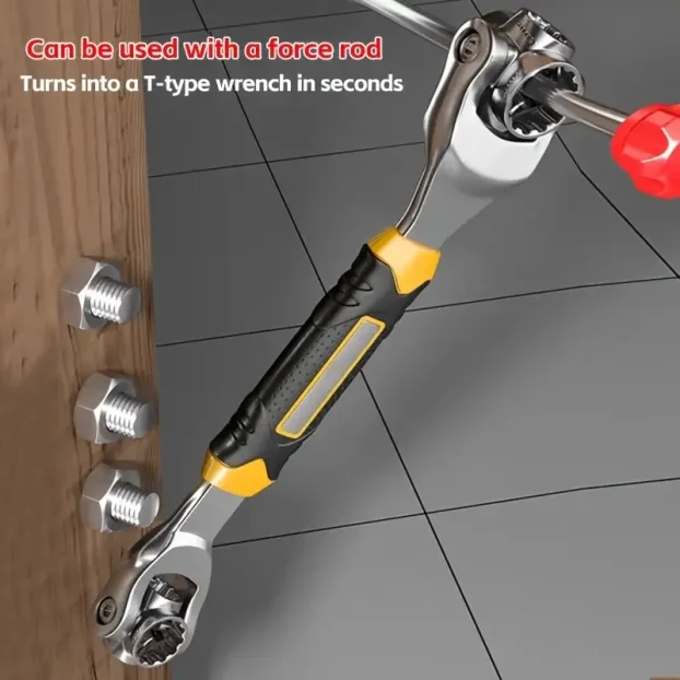 Nasadni ključ sa neklizajućom ručkom 52 u 1