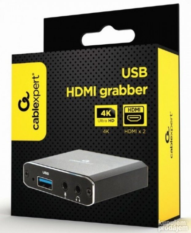 CABLEXPERT USB HDMI grabber 4k pass-through