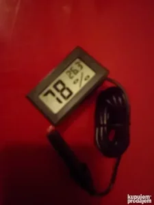Merac vlage i temperature sa sondom za inkubator+baterije