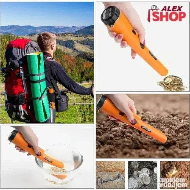 Ručni detektor metala GP Pointer sa senzorom i alarmom