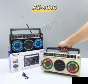 Retro prenosivi radio sa LED svetlima