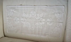 Ručni rad, heklana šustikla / milje od pamuka