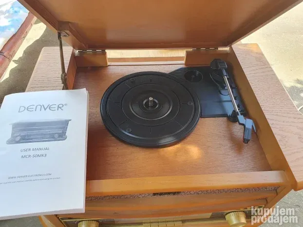 DENVER MCR-50MK3 Retro music system turntable usb MP3