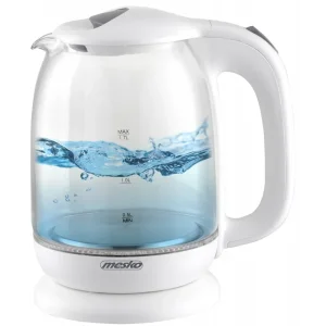 MESKO MS 1302w Kettle glass 2200 W 1.7 l white / glass