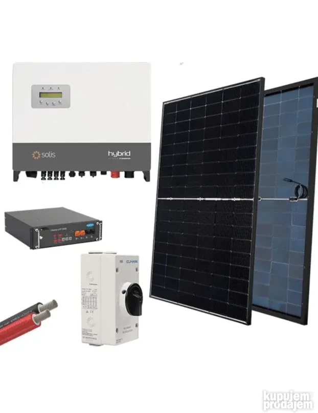 HYBR. Solar System 3P/6kW 430W PANELS WITH BATT.