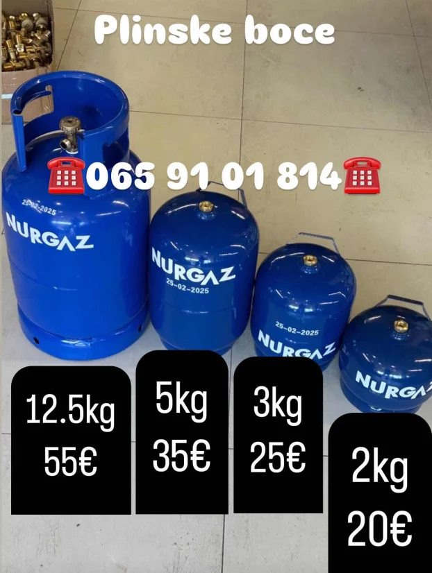 Plinske boce / plinska boca 12.5kg / 5kg / 3kg / 2kg