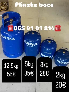 Plinske boce / plinska boca 12.5kg / 5kg / 3kg / 2kg