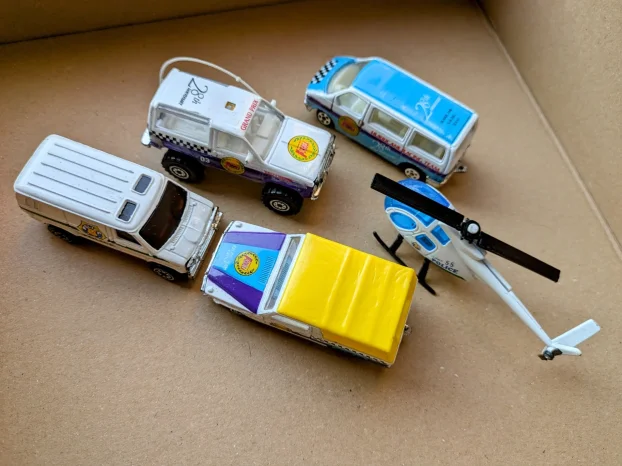 Vintage kolekcionarski set 5 vozila