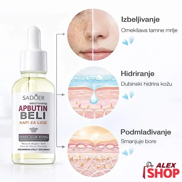 Serum za prosvetljivanje lica hidrataciju i ujednačen ten