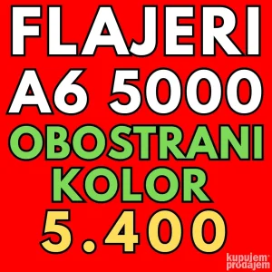 Flajeri Cena A7 A6 A5 A4 - Izrada Flajera Dizajn Stampa
