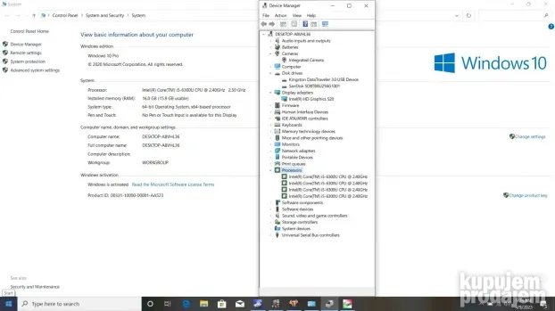 Lenovo ThinkPad T560 i5-6300/16GB/256GB SSD/BAT. 9H/FHD IPS