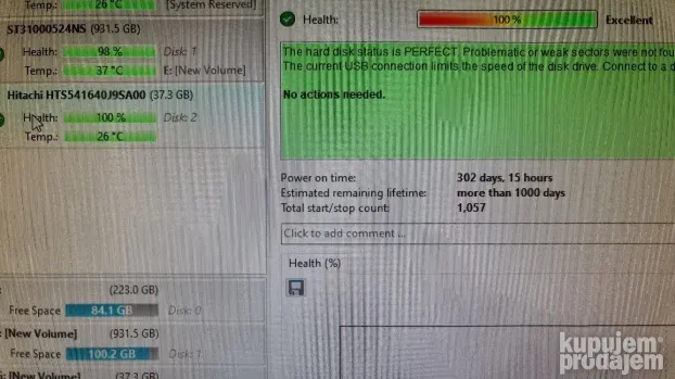 Hard disk za laptop 40gb (100% health) BR.11