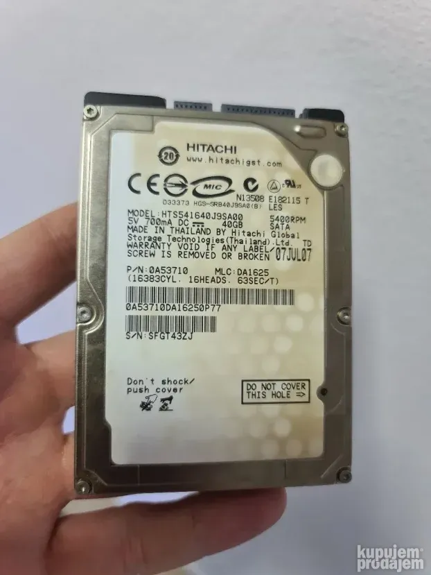 Hard disk za laptop 40gb (100% health) BR.11