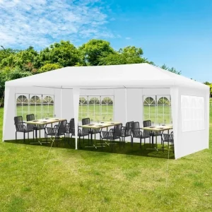 Gazebo tenda - Paviljon 3 x 6m sa 6 stranica sa prozorima