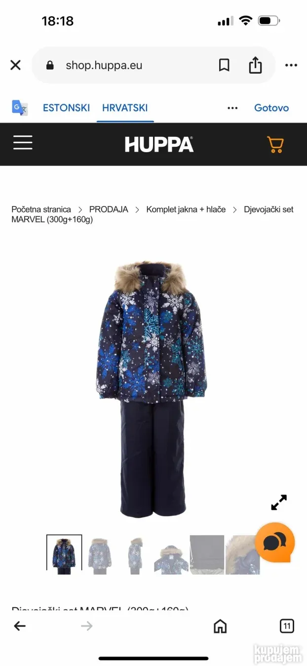 HUPPA ski komplet
