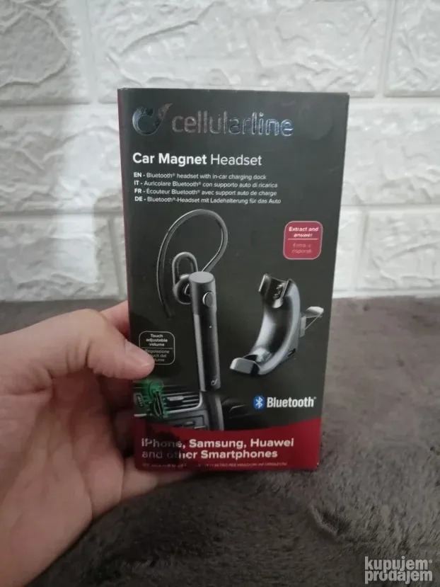 Bluetooth slušalica Magnet sa bazom za punjenje