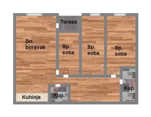 Četvorosoban - 79m2 - Telep / 518862