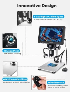 DM9 Digitalni mikroskop 17,78cm IPS ekran - NOVO
