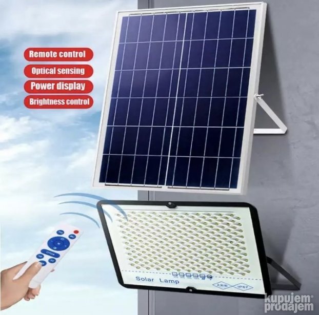 REFLEKTOR SA PANELOM 100w solarna rasveta spoljna upotreba