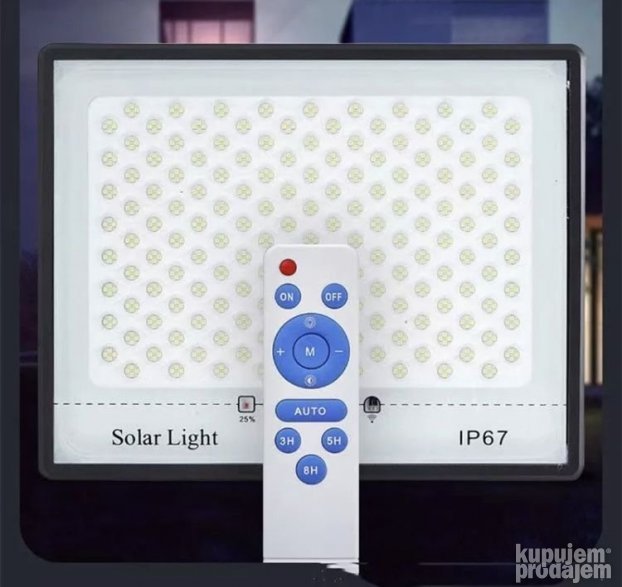 REFLEKTOR SA PANELOM 100w solarna rasveta spoljna upotreba