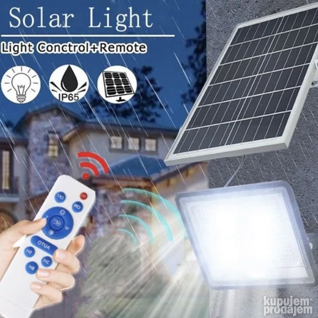 REFLEKTOR SA PANELOM 100w solarna rasveta spoljna upotreba
