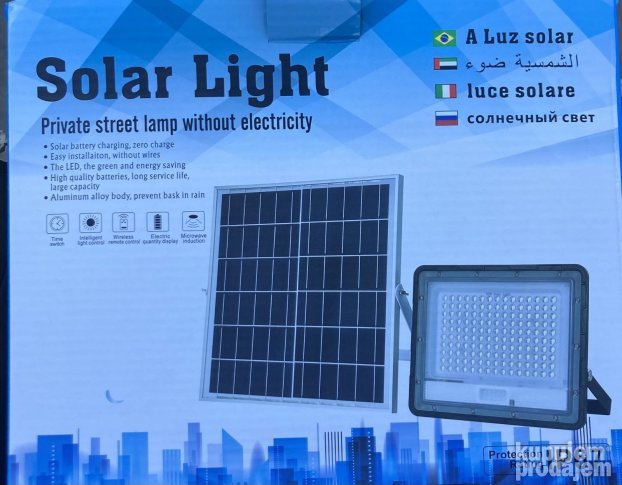 REFLEKTOR SA PANELOM 100w solarna rasveta spoljna upotreba