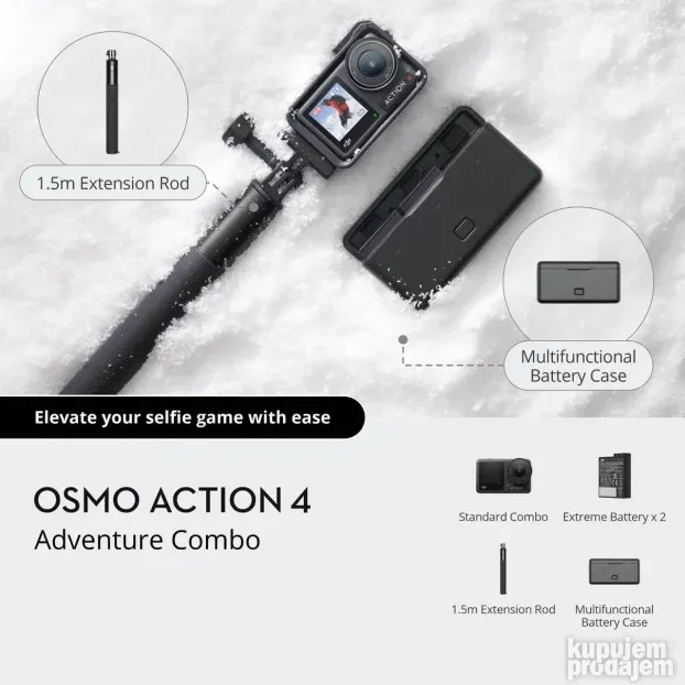 Osmo Action 4 Adventure Combo Novo