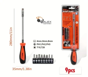 Odvijač za bitove FLEKSI 265mm sa 8 bita