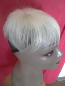 Mini tupe od prirodne bele kose