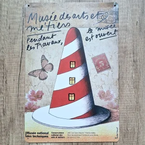 Metalna tabla Postcard Musee