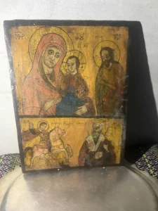 Ikona na dasci Pravoslavna u savrsenom stanju