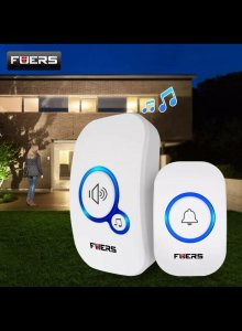 BELO i CRNO Kućno BEŽIČNO zvono zvonce FUERS Wireless NOVO