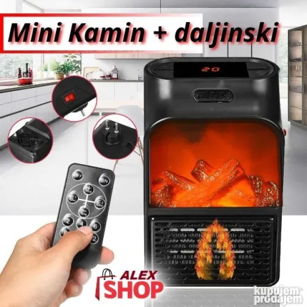 Mini kamin ekspres grejalica Flame Heater 900w