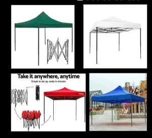 Sklopivi paviljoni 3x3m ,6x3 ,ZELENI , BELI , CRVENI , PLAVI