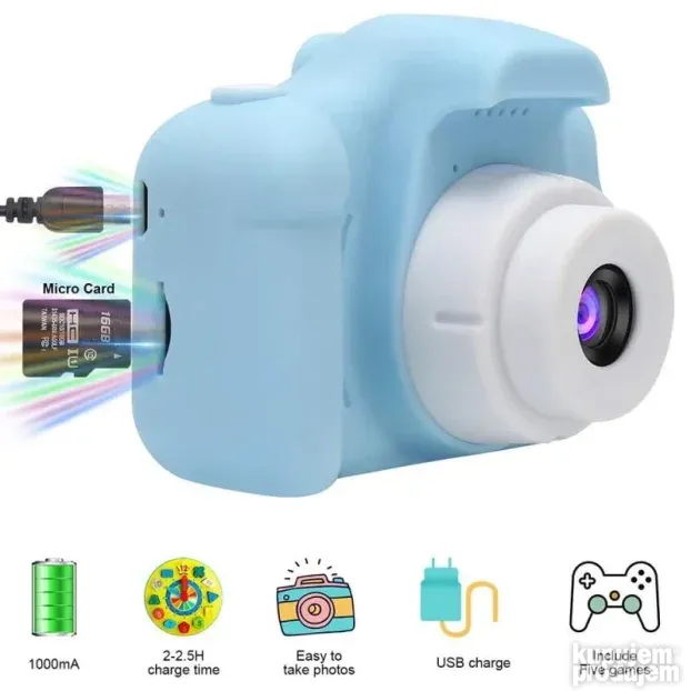 Dečja Digitalna kamera za decu KIDS CAMERA zelena