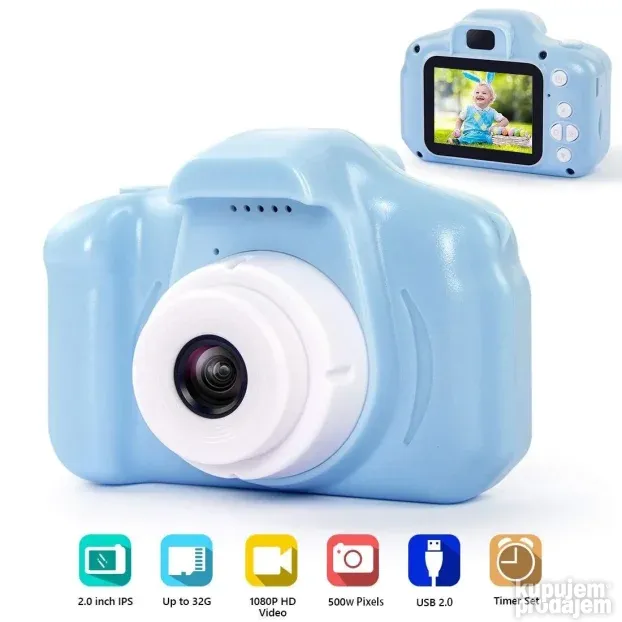 Dečja Digitalna kamera za decu KIDS CAMERA zelena