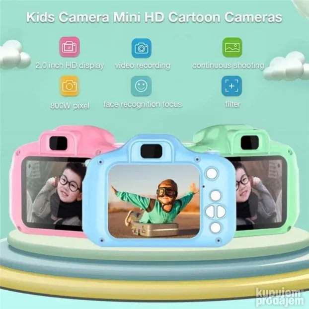 Dečja Digitalna kamera za decu KIDS CAMERA zelena