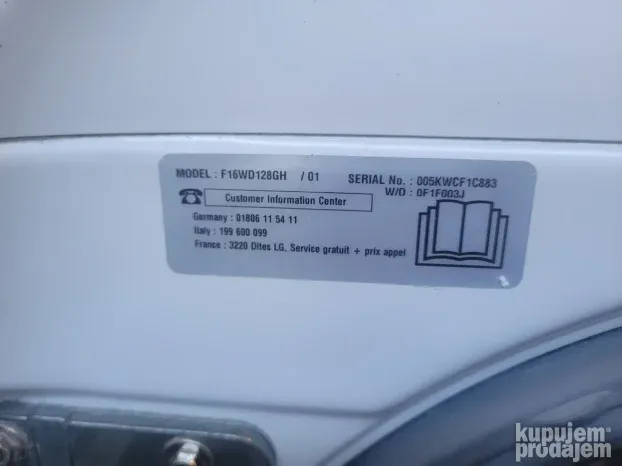 Veš mašina i susilica LG 12/8