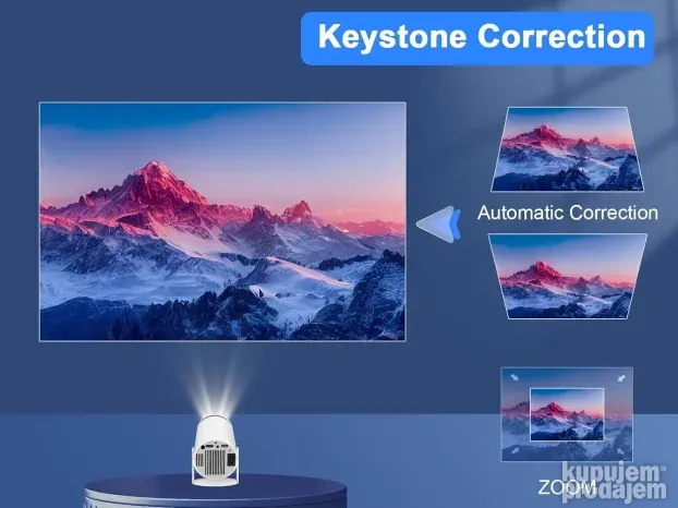 Mini projektor MAGCUBIC 4K sa WiFi i Bluetooth