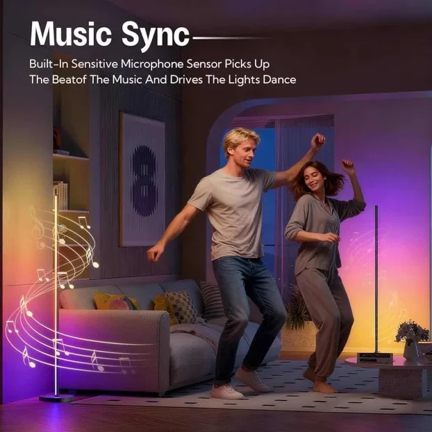 podna lampa zuto svetlo plus rgb novo 1.5m