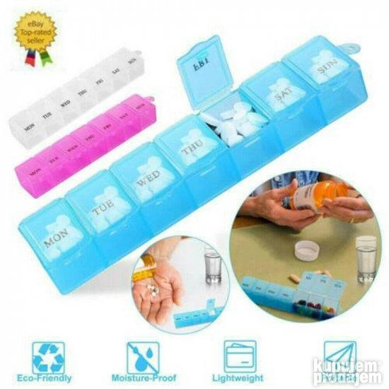 Kutija organizator DOZATOR za lekove tablete za 7dana