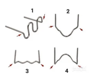 Zice spajalice za lemljenje/varenje plastike 500kom 4 modela